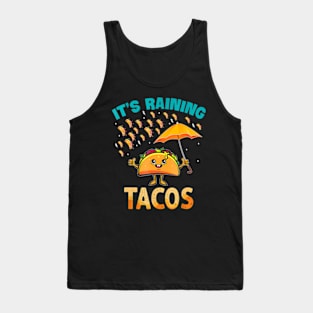 It Is Raining Tacos Funny Taco Kids Girls Boys Tank Top